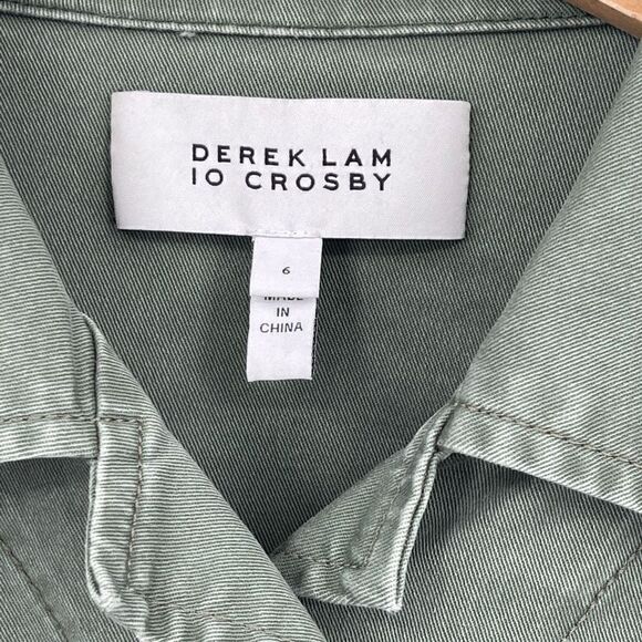 Derek Lam 10 Crosby Stretch Raw Hem Chino Jacket - Picture 5 of 7